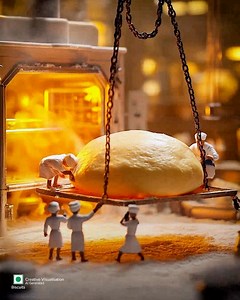 Mini magic in the making! ✨ Watch Britannia Marie Gold Biscuits go from oven-fresh to tea-time perfection - made for her tea time with love! ☕ [Miniature world, AI videos, Marie, Tea Time, Snacks, Britannia Snack Inc] | Britannia SnackInc