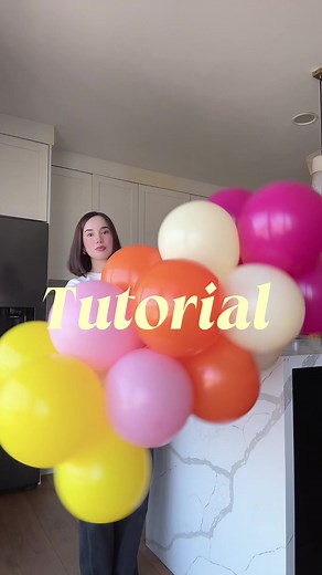 Guirnalda de globos sencilla paso a paso