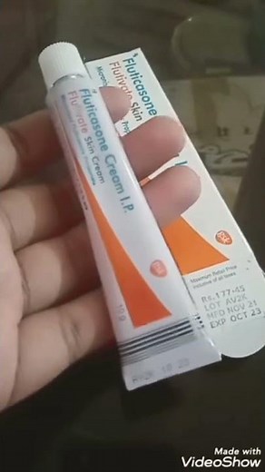Fluticasone cream ( To treat skin problems )