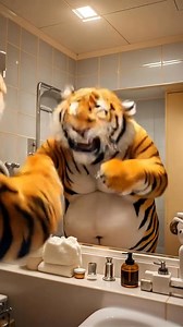 The fat orange cat shaved the tiger's belly and made a jacket out of it. | Orange CAT