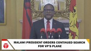 An aircraft carrying Malawi's Vice President Saulos Klaus Chilima and...