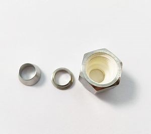 [Hot Item] NPT Female Thread Nut Polish Gas System Stainless Steel Tube Fitting
