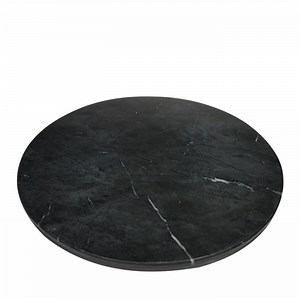 Perfeo Round Chopping Board in Black Marquina Marble