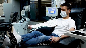 The #Sens are proud to partner with Andlauer Healthcare Group and Canadian Blood Services for the First Blood program to rally our community around a crucial need! Show us a picture of you donating in a #Sens jersey to be a part of the cure and be a part of the treatment of all those battling 👊 | Ottawa Senators
