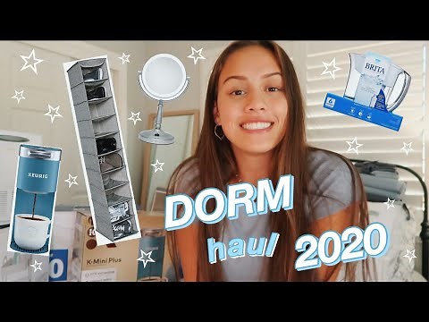 HUGE college DORM ROOM haul 2020 *essentials*