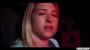 Sexy Blonde Choked Fucked And Cumflated By Alien Tentacles