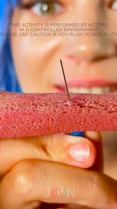 Fake tongue piercing prank 👅😆 Funny idea #prank | JOON