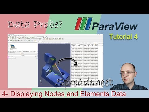 [Paraview Tutorial 4] How to display node and elements data in Paraview