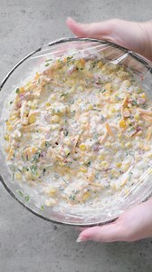 4.2K views · 33 reactions | This flavorful Corn Dip recipe is the perfect dish for this holiday weekend. Serve cold or hot with corn chips or tortilla chips. #corndip #corn #appetizers #thegunnysack #diprecipes #labordayweekend | The Gunny Sack | Facebook