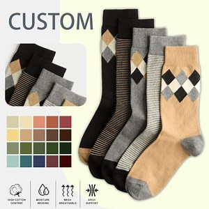[Hot Item] Customized Factory Logo Brand Women Print Crew Jacquard Cotton Luxury Athletic Breathable Unisex Casual Design Sports Packaging Custom Socks
