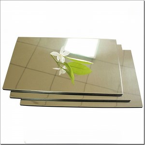 [Hot Item] Different Shapes Mirror Glossy Wooden Stone Decoration Material Aluminium Composite Panel