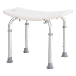 HOMCOM Mobility Shower And Bath Stool Bench With Non-slip Aluminum Frame