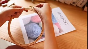 16Pcs Ring Embroidery Hoop Set, 4 Size Bamboo Circle Cross Stitch 4inch to 10inch for Embroidery, Sewing and DIY Wall Arts, Handmade Craft by DIMUGE.