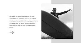 Choose a surfboard - HTML5 Template by Nicepage