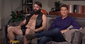 Rob Lowe Shows Jimmy Kimmel How He Uses Grindr