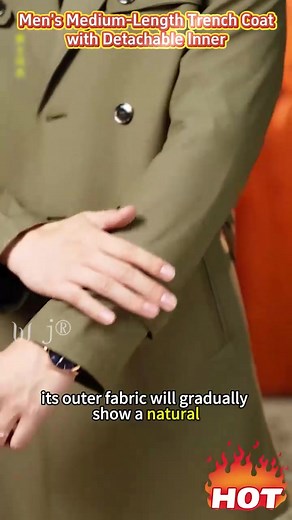 痢 【Men's Double-Breasted Trench Coat】Three Ways to Wear One Coat—Stylish and Warm! ✨ Detachable Lining Design​ Wear it alone in spring/fall or add the quilted lining for winter—effortlessly switch between business and casual looks~  Suit Collar + Belted Waist​ The ultimate slimming solution for plus-size men—instantly elevates your style! | Laveberry | Facebook