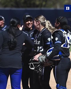 Check out our freshman strikeout pitcher who can field her position with the best of them 🔥 | Duke Softball
