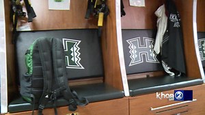 Thanks to a $25k donation from the CPB Foundation & labor/materials from SKY Painting and Island Flooring, Hawai'i football was able to renovate their locker room. On Wednesday #HawaiiFB was able to say #Mahalo for the needed assistance | Rob DeMello