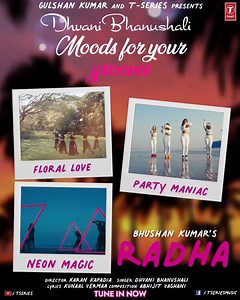 Love doesn’t change even in different moods. Celebrate the array of feelings with Dhvani in #Radha. Tune in now: ❤️ #tseries #BhushanKumar Dhvani Bhanushali Abhijit Vaghani Kunaal Vermaa #KaranKapadia #RajitDev Ravi Varman | T-Series