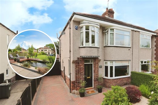See inside home with HOT TUB, summer house and pond close to Graves Park