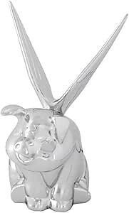 GG Grand General 48200 Chrome Smiley Pig with Wings Hood Ornament