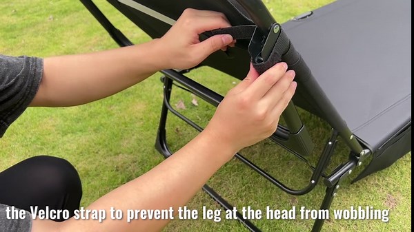 Suteck Folding Camping Cot, Adjustable 6-Position Reclining Portable Outdoor Cot Heavy Duty Sleeping Bed Cots w/Pillow Mat Carry Bag, Chaise Lounge Chair for Home Office Nap Beach Pool Patio Travel