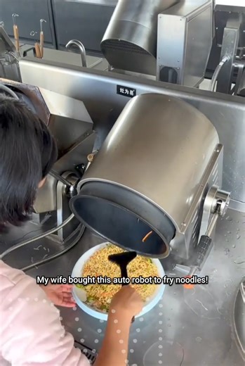 My smart wife bought this auto robot to fry me delicious noodles! | Damn Worth It