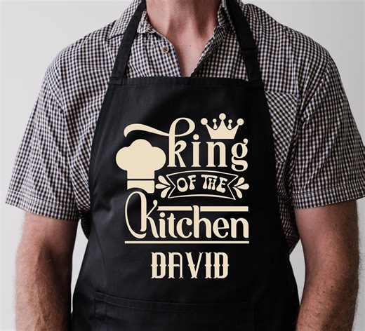 King Queen of the Kitchen Apron: Unisex Kitchen Gift for Chef Cook Baker - Etsy