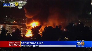 18K views · 386 reactions | Your LAFD Valley is in the defensive mode, battling a fully involved commercial structure fire in Woodland Hills. There are no injuries reported. For incident updates: www.lafd.org/alerts | Los Angeles Fire Department | Facebook