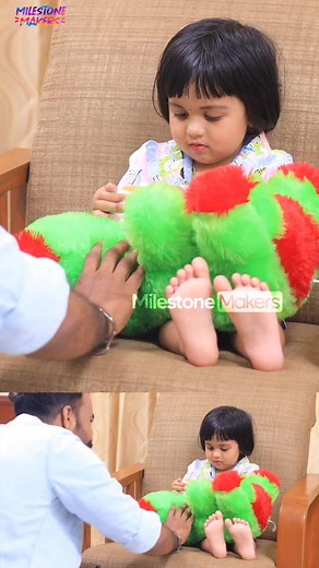 Minnu The Teddy Bear | Kisses | Nandootty | #MilestoneMakers | #reels | Milestone Makers