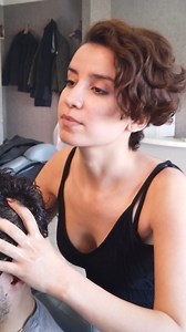 ASMR Relaxing head massage from lady barber Mary😴 #relax #relaxing #massage #asmr #barber #barberlife | Iris Lady Barber