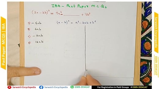 IBA 5 to 15 Preparation | Past Paper MCQs ٽيسٽ جي تياري جي واٽس اپ گروپ ۾ شامل ٿيڻ لاءِ ڏنل نمبر تي رابطو ڪندا. Join our paid groups for test Preparation : "Course Fees : 1000 " ************************************** For registration our contact Whatsapp # 0309 3934147 | Sarwaich Encyclopedia