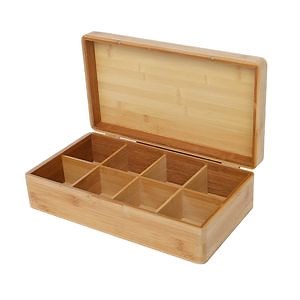 [Hot Item] FSC&BSCI Wooden Tea Bag Storage Chest Organizer Box