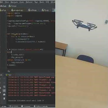 Python Code flies a drone around polygon