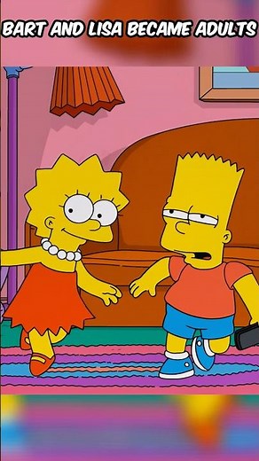Bart and Lisa became adults 🤣 #simpsons
