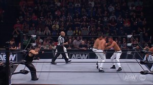 The former members of the Jericho Appreciation Society with a fantastic display of teamwork! Watch #AEWRampage ON TNT! | All Elite Wrestling