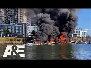 Boat on Fire Leaves a Trail of Destruction Across the Harbor | Customer Wars | A&E