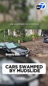 902-Oh No! Beverly Hills resident Jeb Johenning captured footage showing cars in his neighborhood swamped after a mudslide. https://abc7.la/3UnhA3T | ABC7