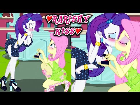 💗Rarity x Fluttershy Kiss💗Equestria Girls