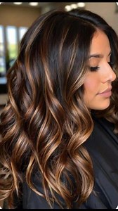 #ideas #mechas #color #miel 🤎🖤🤎 | WENDY POSHH