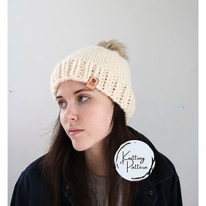 Knit Toque Pattern | Easy Knit Hat Instructions | Winter Hat PDF Download | Beginner Friendly Beanie Pattern - Etsy