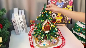 Amplelife Christmas Tree Model Building Kits - 2126 Pieces Building Toys for Boys Girls Kids Adults, Xmas Building Blocks Presents with Gift Bags