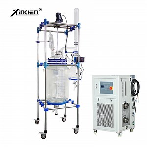 [Hot Item] Chemical Jacketed Glass Reactor Vessel with Heater Chiller 5L 10L 20L 50L