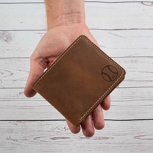 Custom Baseball Wallet, Genuine Leather Wallet, Baseball Coach Gift, Baseball Player Gift, Gifts for Baseball Lovers, Custom Wallet, - Etsy