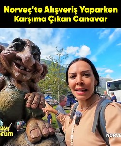 Norveç'te Cocuklara Anlatılan Masal Kahramanları Her Yerde Çıkıyor Karşımıza.. Alışverişte Bile Varlar.. #seyahat #Keşfet #Travel | Dünyayı Geziyorum