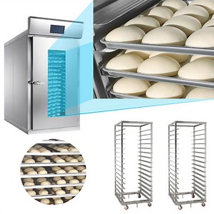 [Hot Item] Stainless Steel 32 Trays 64 Trays Electric Bakery Bread Dough Proofer Cabinet with Roll in Cart Trolley