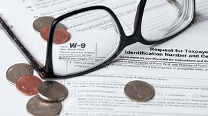 W9 Tax Form, IRS Taxpayer Identification, Federal Document, Paper Close-Up Stock Footage - Video of process, reporting: 446274074