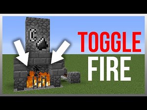 Minecraft 1.12: Redstone Tutorial - Togglable Fireplace!