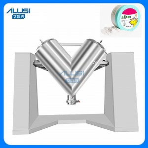 [Hot Item] 700L V Type Vertical Conical Rotary Commercial Cosmetic Dry Powder Mixer Machine Powder Milk Mixer
