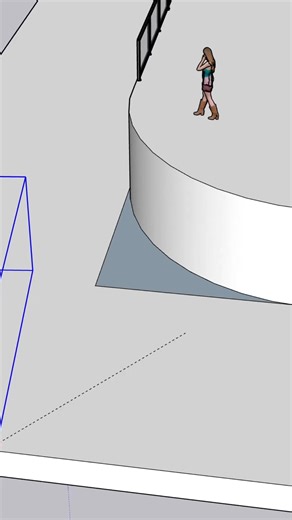 The easiest method to model a corner staircase in SketchUp—no plugins needed. #sumodeldotpro #SketchUp #3DModeling | Diệu Nhi Trần ✅